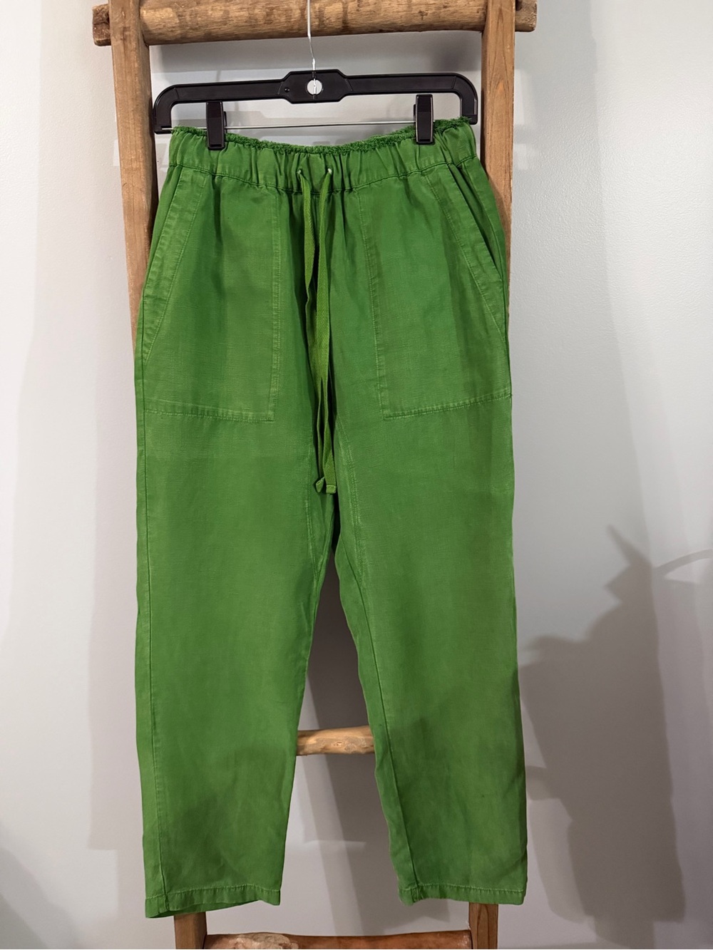 Zara Women’s Drawstring Joggers in Bright Green